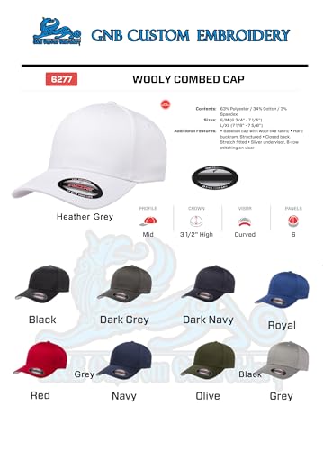 GNB CUSTOM EMBROIDERY LLC Plain 6277 Flex Baseball Men's Athletic Baseball Flex-Baseball Cap. Flex Baseball Baseball Hat. - color: Multicam Black Camo, size: Small-Medium