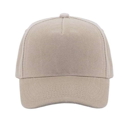 5-Panel Baseball Cap for Workouts, Hiking, Outdoor Sports, Customizable DIY Design, All-Season Comfort Fit, Adjustable - color: Khaki