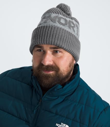 The North Face Unisex Adult Retro Cabin Beanie - color: Smoked Pearl/High Rise