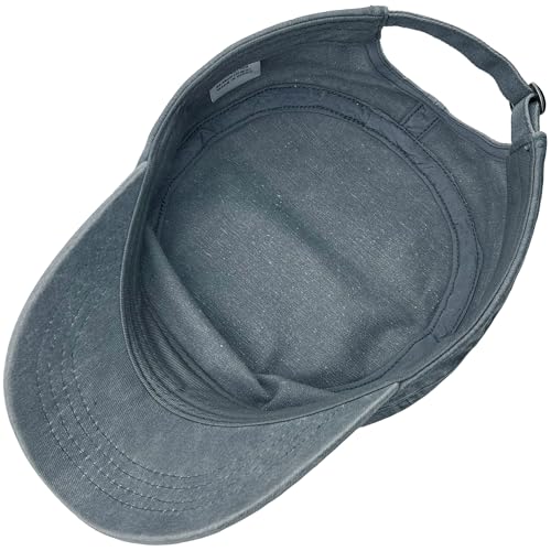 Washed Cotton Military Hat Cadet Cap Army Flat Top Basic Everyday - color: Lightgrey, size: X-Large-XX-Large