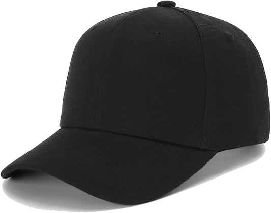 ZH Plain Adjustable Baseball Cap - Lot of 12 Unisex Blank Design Caps - color: Aa314