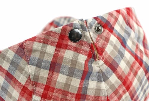 Mens Plaid Newsboy Flat Cap Ivy Gatsby Driving Hunting Cabbie Hat - color: Red-plaid D
