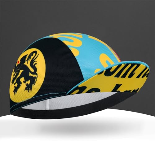 Cycling Cap for Man and Woman-Cycling Hat Under Helmet-Polyester Breathable Sweat Absorbent - color: Acou20