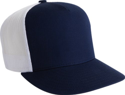 Flexfit Classic Trucker Hat White – One Size – 6006 - color: Navy/White