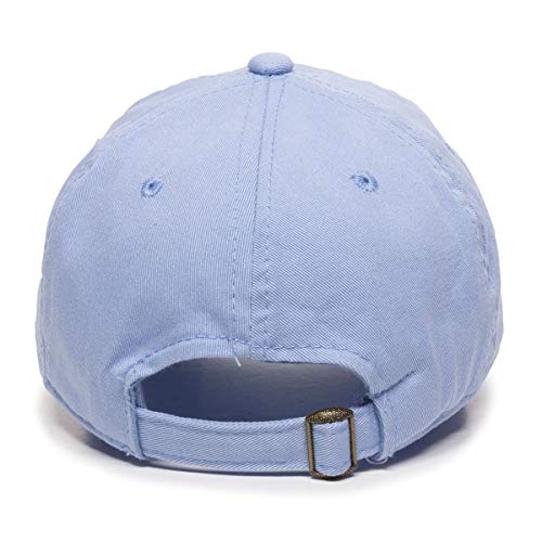 Cat Baseball Cap Embroidered Cotton Adjustable Dad Hat - color: Light Blue