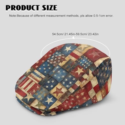 Newsboy Cap for Men Women Adjustable Flat Cap Gatsby Hat Retro Eight Panel Baker Boy Hat Lightweight Casual Cap - color: Purple Blue Smoke Abstract