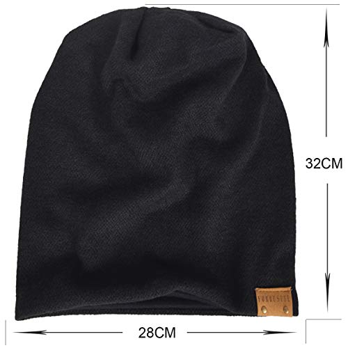 VECRY Men's Slouch Beanie Skull Cap Long Baggy Hip-Hop Winter Summer Hat - color: Claret