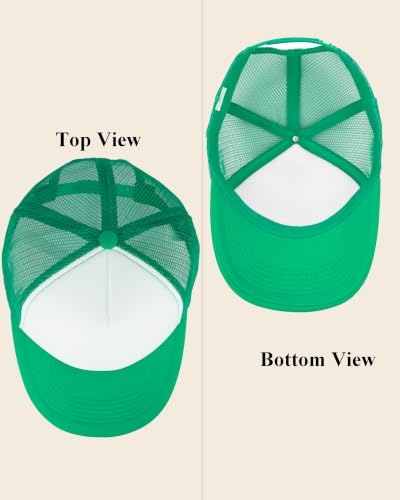 Gelante Sublimation Blank Trucker Hats - Polyester Foam Mesh Snapback Baseball Cap - color: Whitekelly
