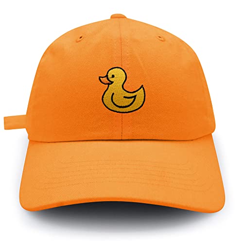 JPAK Duck Baseball Cap Embroidered Cotton Dad Hat - Rubberduck Toy - color: Orange