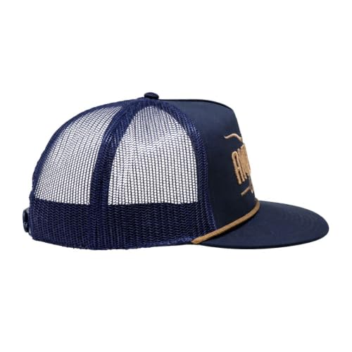 Longhorn Adjustable Snapback Western Hat - color: Navy