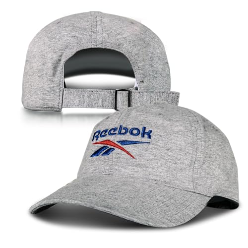 Reebok Classic Logo Hat | Mens | Womens | Adjustable | Breathable | Everyday | Low Profile | Cotton Twill - color: Light Grey