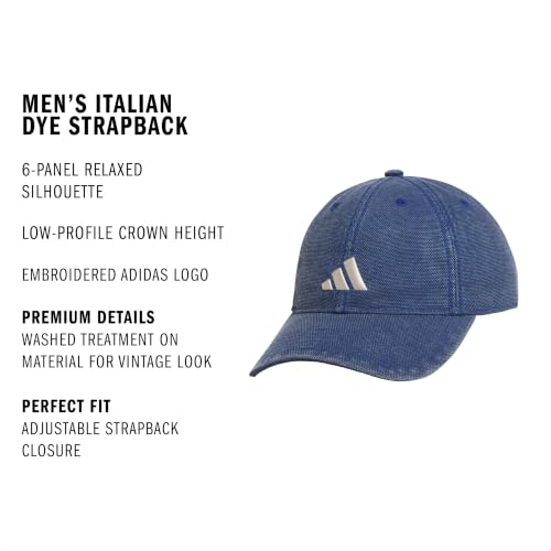 adidas Men's Ultimate Hat Baseball Cap - color: Dark Blue/Crystal Linen Beige/Dye