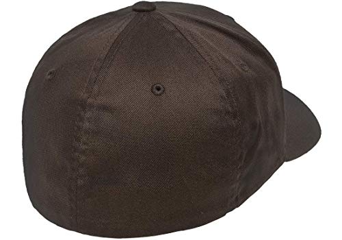 Structured Wool Baseball Cap with Stiff Peak by Nordic Training Gear - color: Brown, size: Large-X-Large