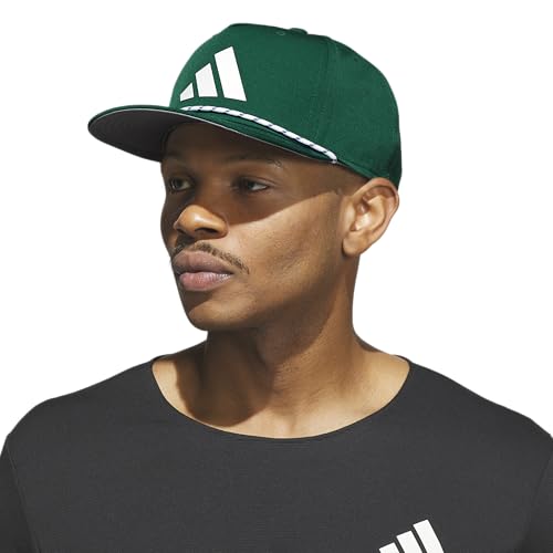 adidas Men's Midrange Snapback Hat - color: Collegiate Green/White/Dark Blue/2
