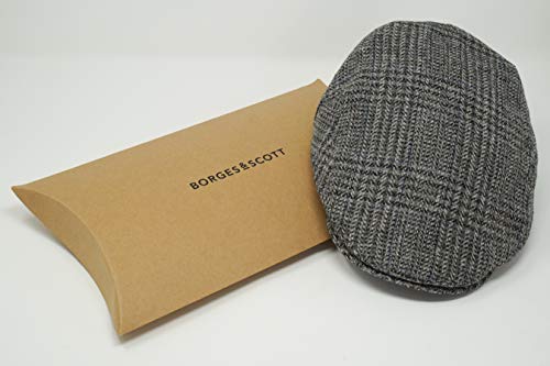 Borges & Scott The Galway - Irish Tweed Flat Cap - color: Easy Grey, size: Small-Medium