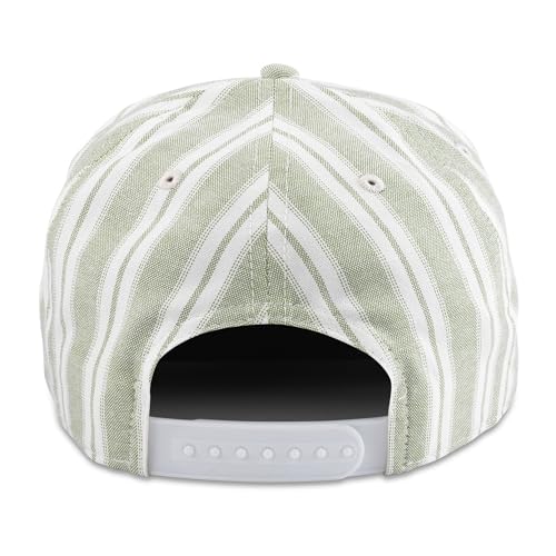 AMERICAN NEEDLE Miller High Life Beer Patch Unisex Adjustable Snapback Baseball Hat - color: Beach House (White/Green)