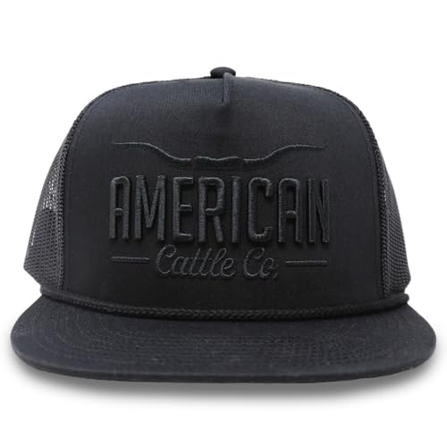 Longhorn Adjustable Snapback Western Hat - color: Black