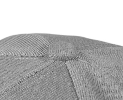 TK Flex Blank Hats, Adjustable Plain Hats, Casual Women's and Men's Hats, Baseball Caps for Patches and Embroidery, 12 Pack - color: Grey
