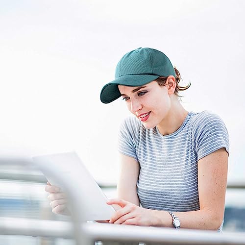 Lvaiz Womens Satin Lined Baseball Cap Washed Cotton Adjustable Dad Hat - color: Green