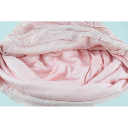 Fashion Ruffle Beanie Hat Breathable Skullies Bonnet Cap Slouchy Chemo Beanies Sleep Headwear Caps - color: Pink