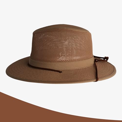 Henschel Hats Original Aussie Breezer Sun Hat for Summer Outdoor Use - color: Earth, size: Large