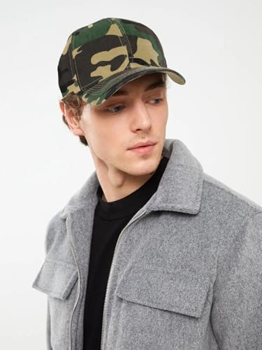 Edoneery Baseball Cap for Men and Women, Low Profile Washed Cotton Dad Hat - color: Camo
