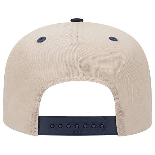 OTTO 6 Panel Pro Style Cotton Blend Twill Cap - color: Nvy/Kha