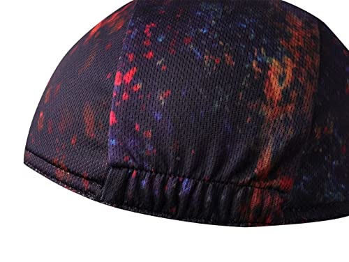Multicolor Cycling Cap - Polyester Cycling Hat-Under Helmet - Cycling Helmet Liner Breathable&Sweat Uptake - color: C6