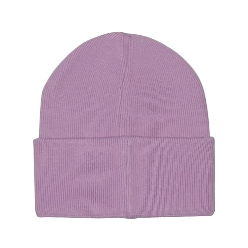 Cat Mom Cat Dad Beanie Collection – Jacquard Pom Pom Hats & Double-Layer Embroidered Beanies for Pet Lovers - color: Cat Mom Embroidery Purple Hat