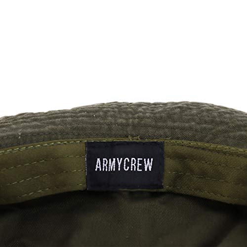 Armycrew Big Oversized Jungle Boonie Bucket Hat with Chin String Fits Upto XXXL - color: Olive, size: X-Large-XX-Large
