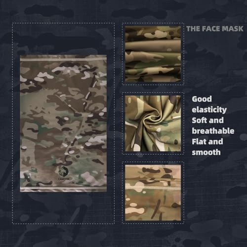 Camo Boonie Sun Hat with Face Mask UV Protection Fishing Hat Bucket Hat for Hunting Hiking Military Tactical Safari - color: Camo Cp All