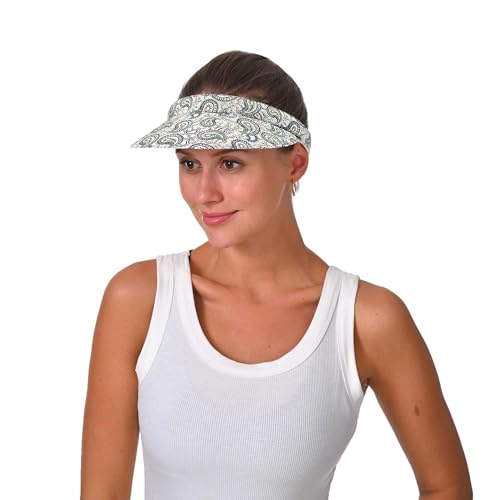 Cotton Visor Hat Women Men Clip-on Visors Hats Adjustable Outdoor Sports Golf Beach Wide Brim Sun Cap - color: Multiplea-black