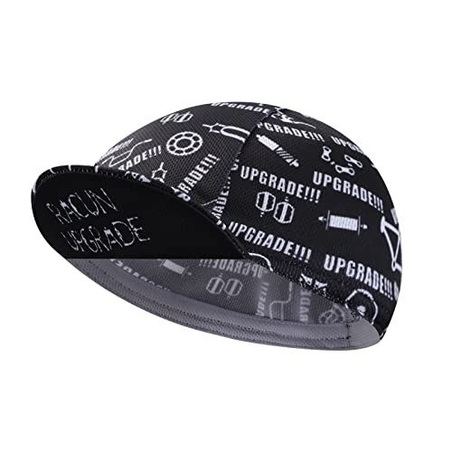 Black Cycling Cap - Polyester Funny Cycling Hat-Under Helmet - Cycling Helmet Liner Breathable&Sweat Uptake - color: C5
