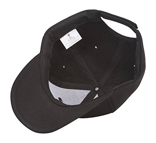 TOP HEADWEAR Adjustable Baseball Structured Cap Hat - color: Black