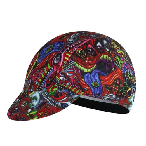 Cartoon Cycling Cap for Man and Woman Cycling Hat Under Helmet-Polyester Breathable Sweat Absorbent - color: Cart-4