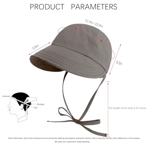 Womens Sun Hat Wide Brim UPF 50+ UV Protection Foldable Packable Sun Shield Hat for Women, Ponytail Outdoor Fishing Hat - color: Upgraded Grey
