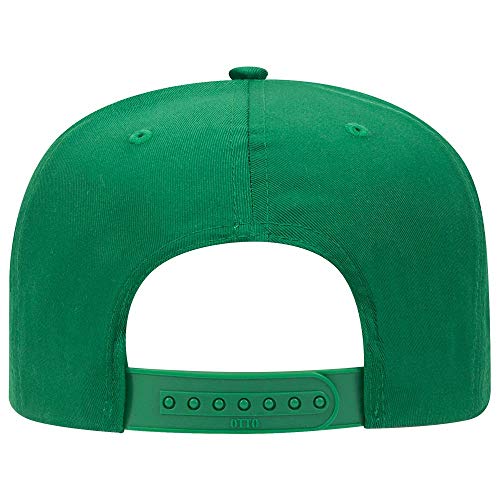 OTTO 6 Panel Pro Style Cotton Blend Twill Cap - color: Kelly