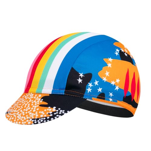 Cycling Cap for Man and Woman Cycling Hat Under Helmet-Polyester Breathable Sweat Absorbent - color: Bplan-23