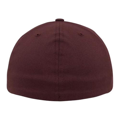 Flexfit Two-Tone Stretch Mesh Fitted Cap Hat - color: Black, size: Small, style: Flexfit Flat Visor