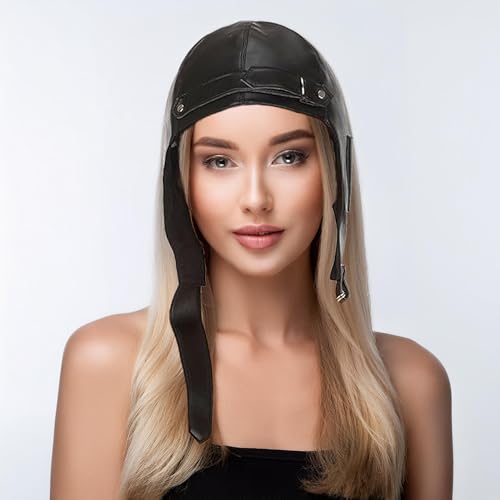 Aviator Hat and Goggles | Aviator Pilot Costume Accessories | Retro Pilots Hat - style: Aviator Hat Only