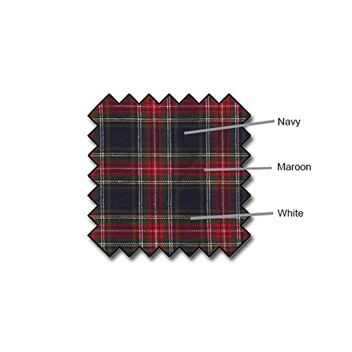 Plaid Flat Golf Cap: 'Par 5' - color: Navy Stewart