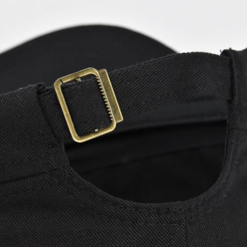 Adjustable Flat Top Cap Military Style Baseball Cap Plain Cadet Army Hat Vintage Basic Baseball Hat Navy Blue - color: Navy Blue