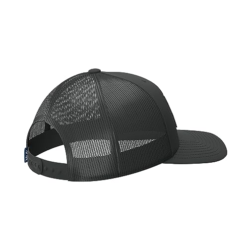 Mens Trucker Hat, Anti-Glare Snapback Fishing Hat for Men - color: Huk Logo - Black