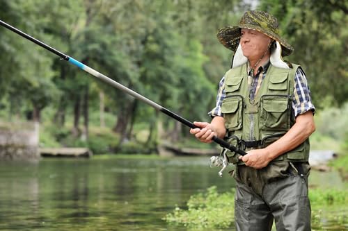 Catalonia Sun Hat for Men,Outdoor Wide Brim Hat with Neck Flap Cover for Fishing Hiking Safari Gardening - color: Camo Style C / Side Mesh