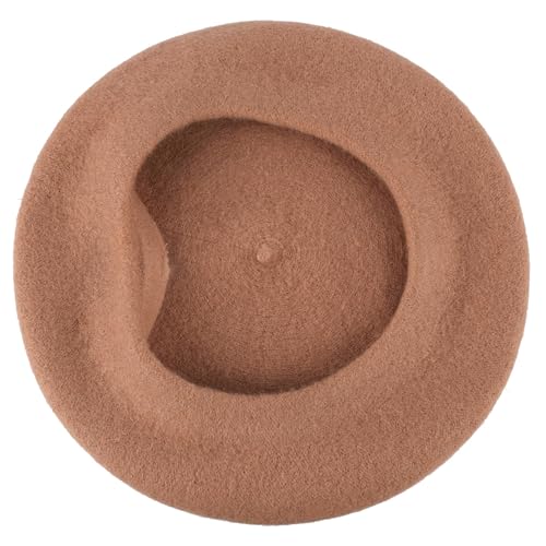 Women Beret Classic French Hat - Elegent Black Wool Beret for Party Romantic French Themed Fancy Dress(Size:S/M) - color: Khaki