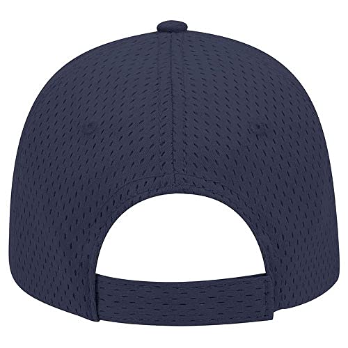 Ashen Fane 6 Panel Polyester Pro Mesh Low Profile Baseball Cap - color: Navy