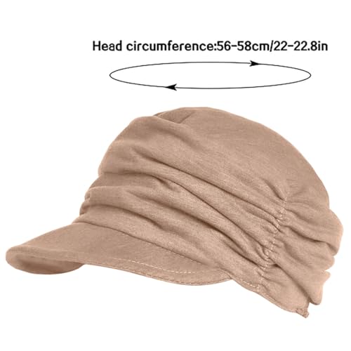 XYIYI Women Cancer Headwear Soft Chemo Beanie Baseball Cap - color: Khaki
