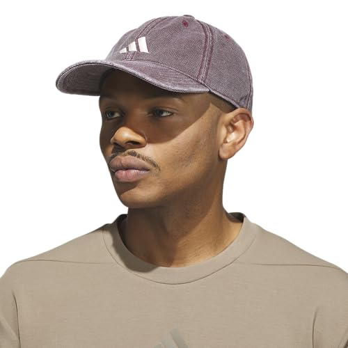 adidas Men's Ultimate Hat Baseball Cap - color: Maroon/Crystal Linen Beige/Dye