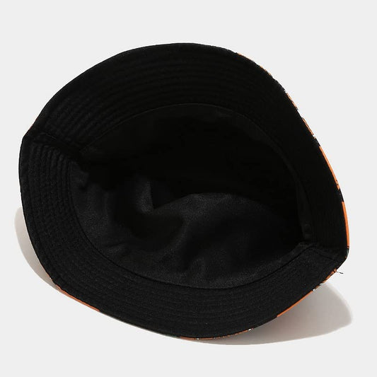 Quanhaigou Bucket Hats Unisex Summer Travel Beach Fisherman Cap for Men Women Teens - color: Black Flamingo