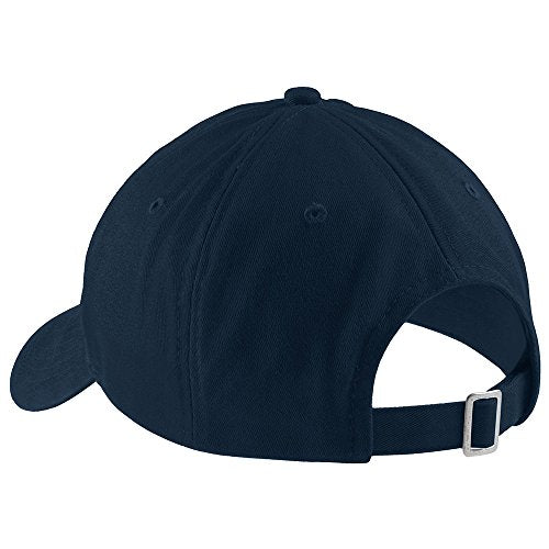Trendy Apparel Shop Don't Look At Me Embroidered Cap Premium Cotton Dad Hat - color: Navy